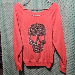 Free Shipping! Rare/HTF VS PINK Bling Skull Top